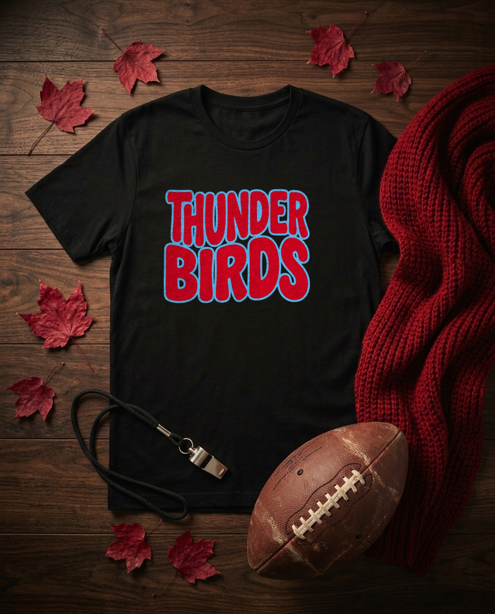 Lima Central Catholic Thunderbirds Bubble Youth Tee - Black