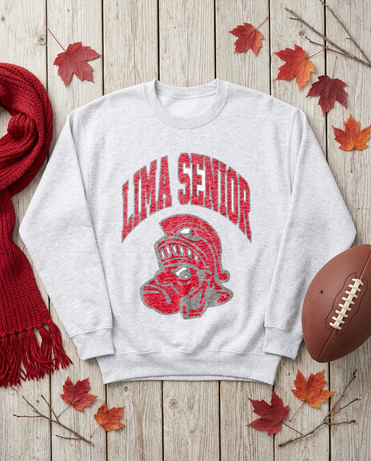 Lima Senior Arch Logo Crewneck - Sport Grey