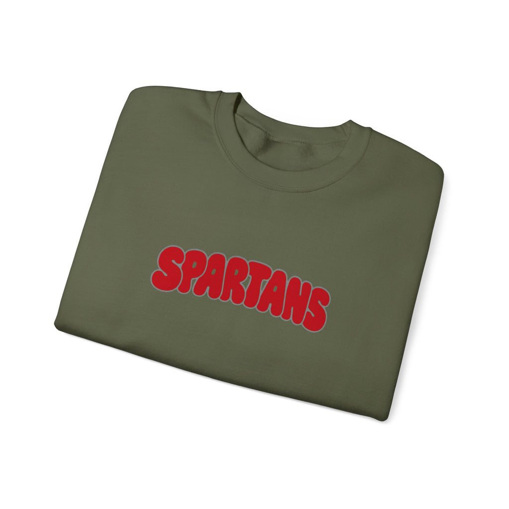 Lima Senior Spartans Bubble Crewneck
