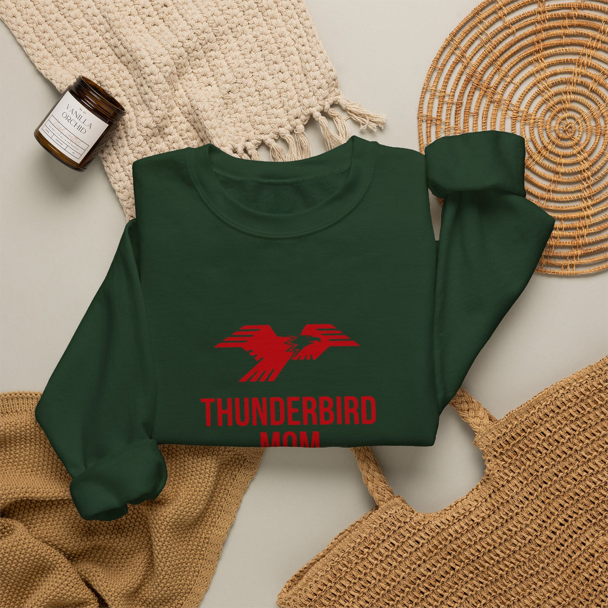 Lima Central Catholic Thunderbird Mom Crewneck
