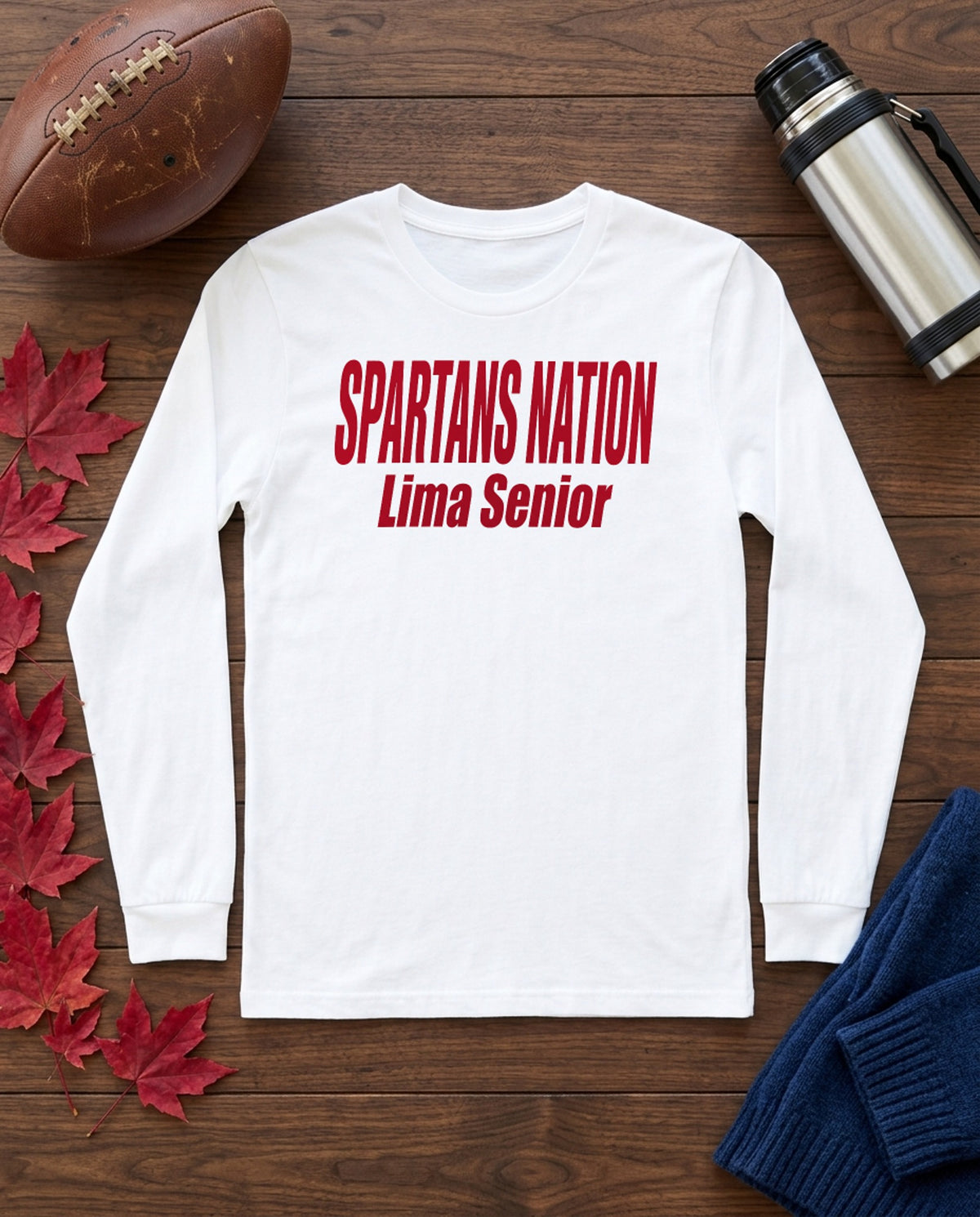 Lima Senior Nation Long Sleeve - White