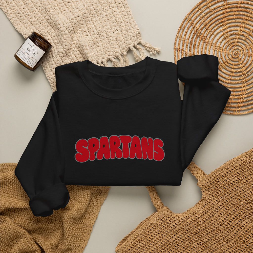 Lima Senior Spartans Bubble Crewneck