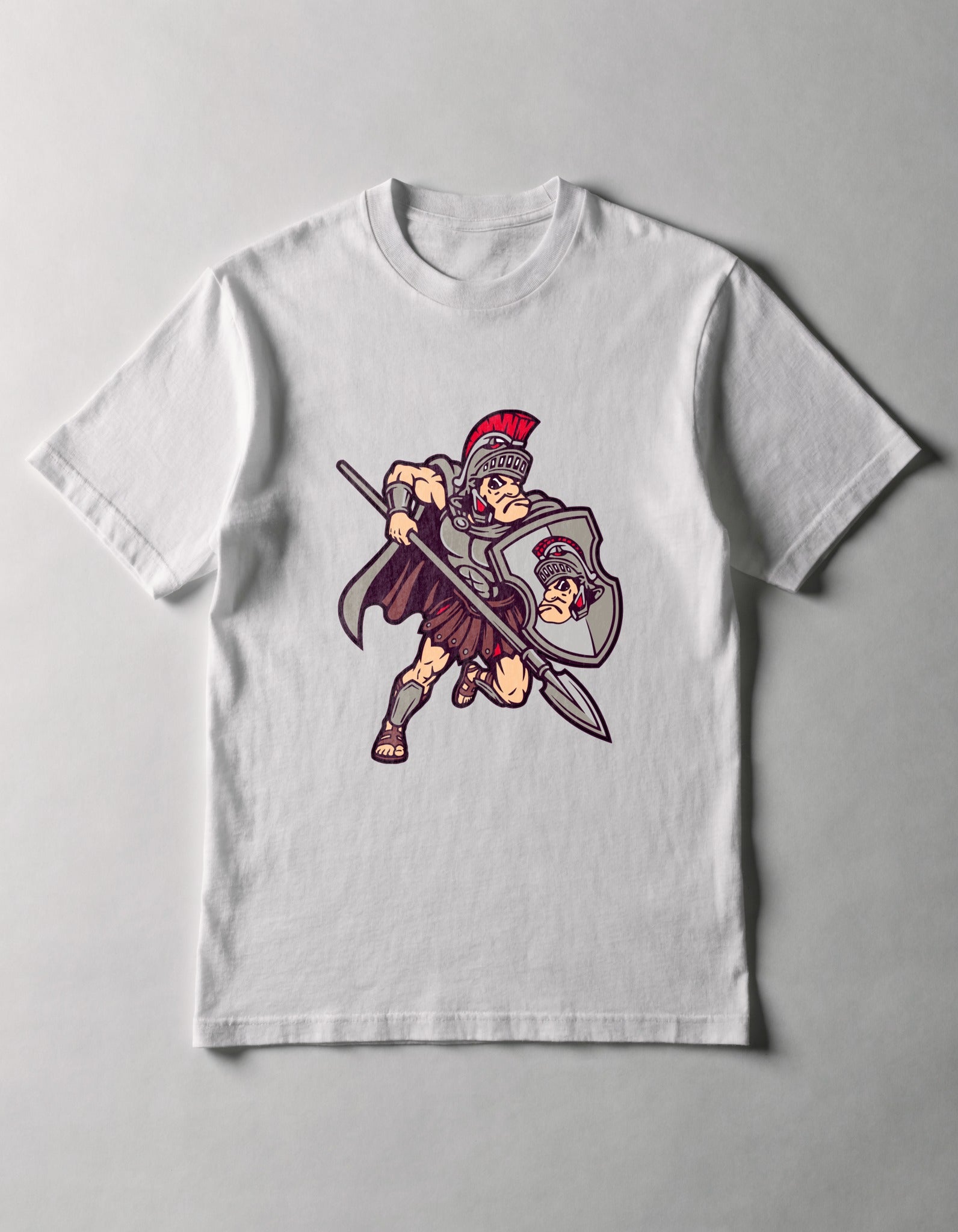 Lima Senior Spartan Warrior Youth Tee - White