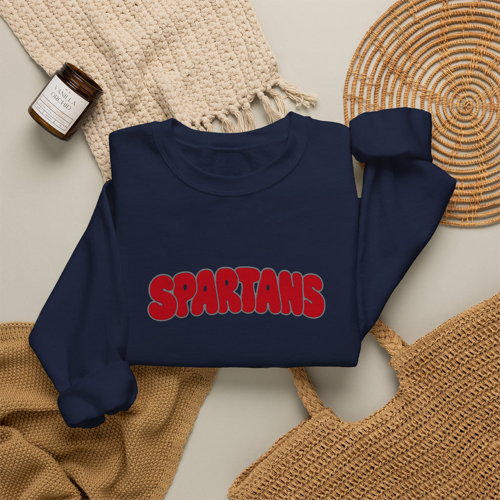 Lima Senior Spartans Bubble Crewneck