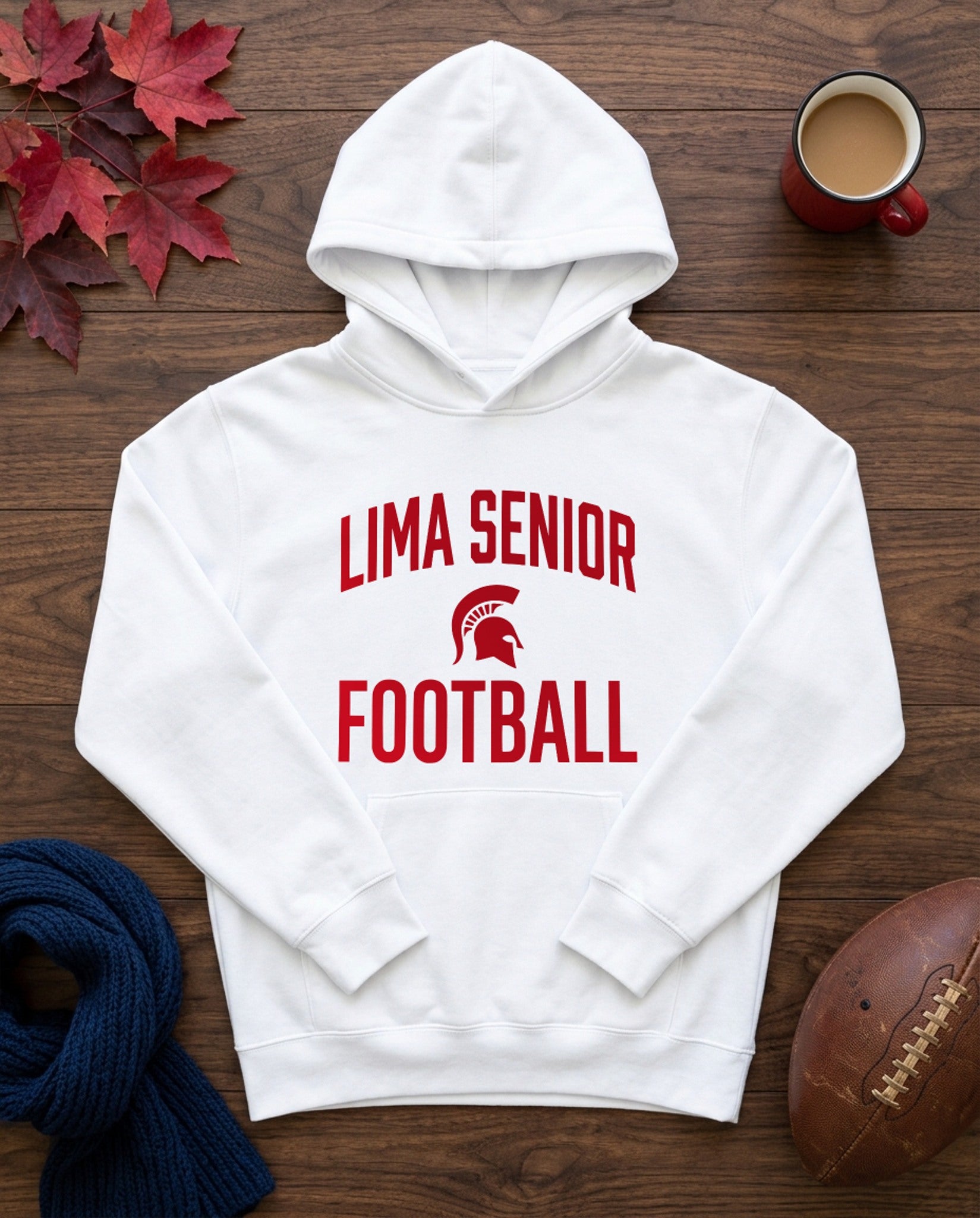 Lima Senior Football Stack Hoodie