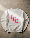 Lima Central Catholic LCC Monogram Crewneck - White