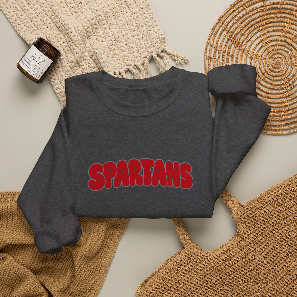 Lima Senior Spartans Bubble Crewneck