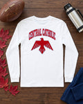 Lima Central Catholic Arch Logo Long Sleeve - White