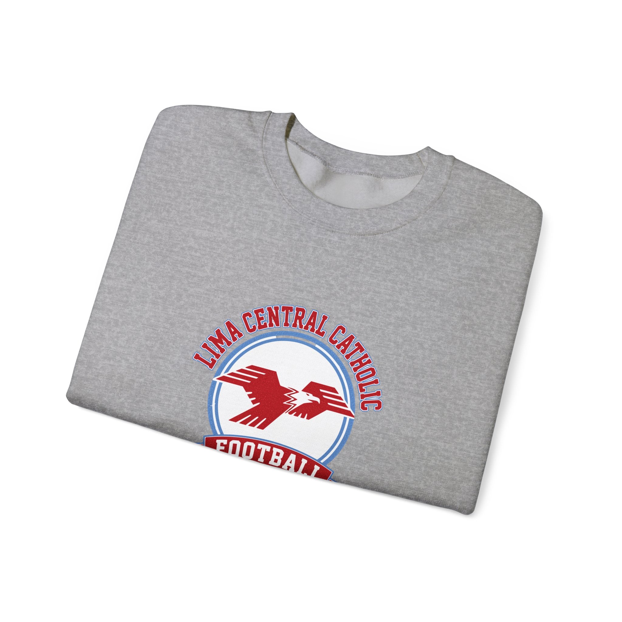 Lima Central Catholic Football Crest Crewneck