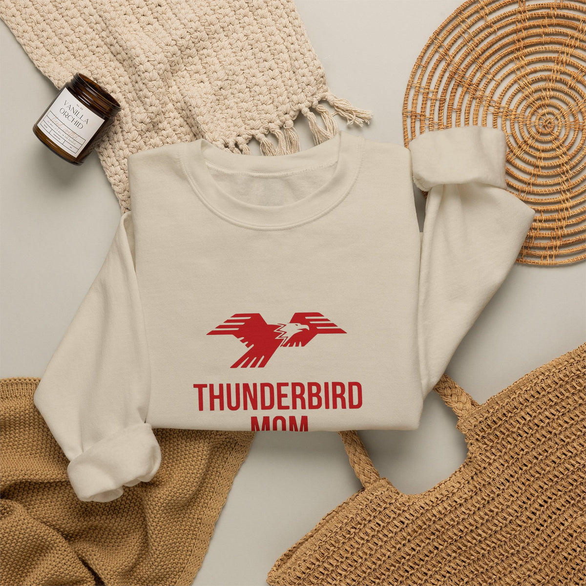Lima Central Catholic Thunderbird Mom Crewneck