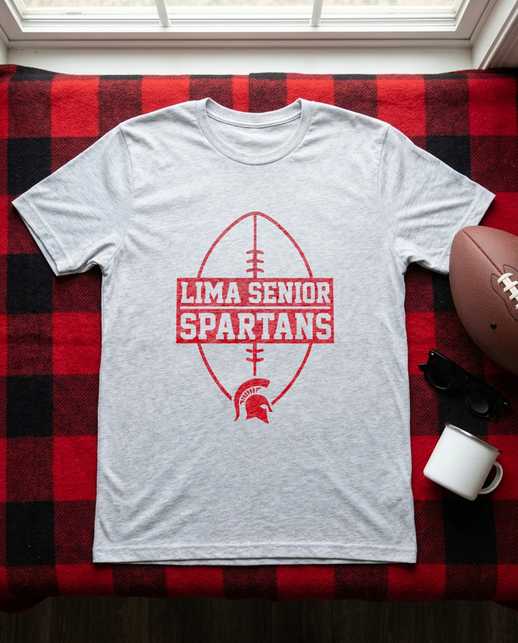 Lima Senior Gridiron Badge Tee - Sport Grey
