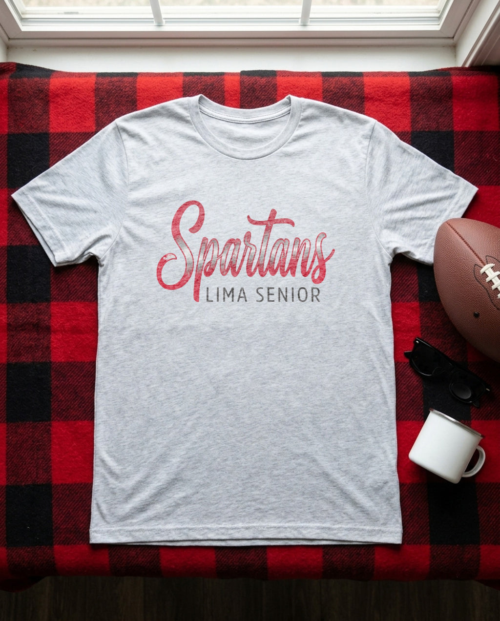 Lima Senior Vintage Script Tee - Sport Grey