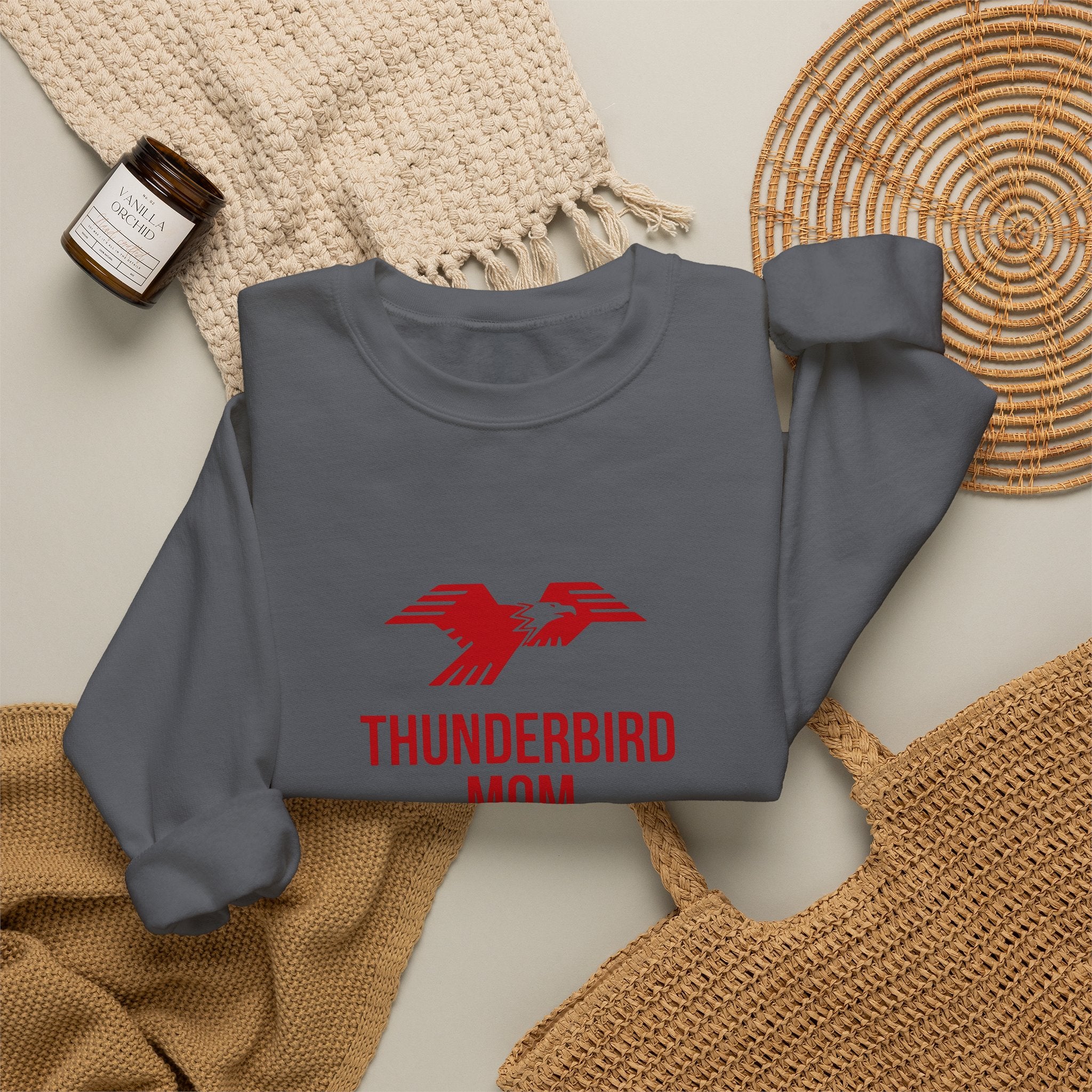 Lima Central Catholic Thunderbird Mom Crewneck