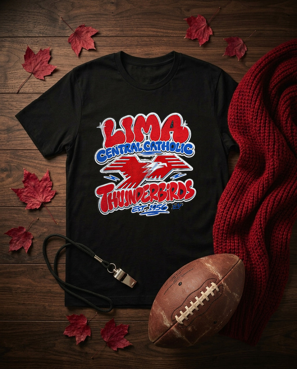 Lima Central Catholic Streetwear Tee - Black