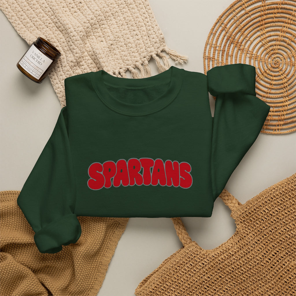 Lima Senior Spartans Bubble Crewneck