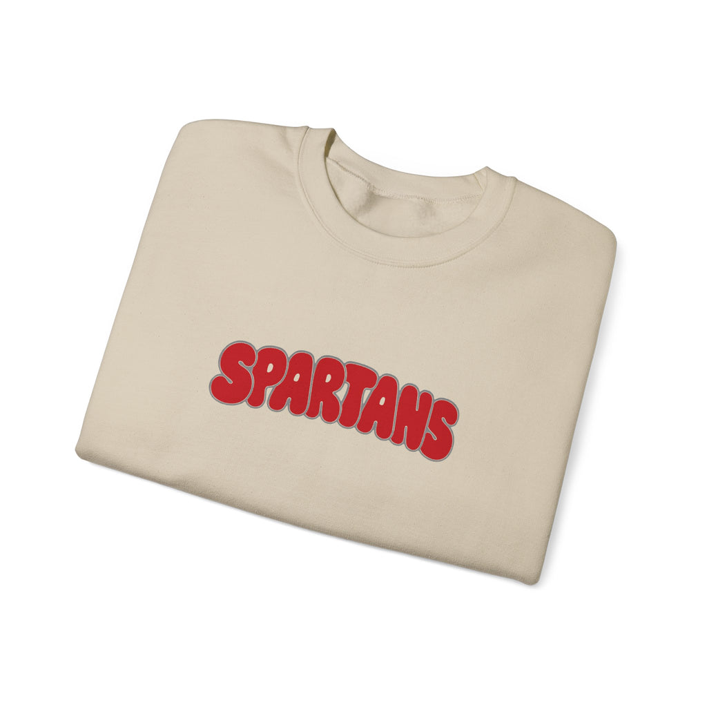 Lima Senior Spartans Bubble Crewneck