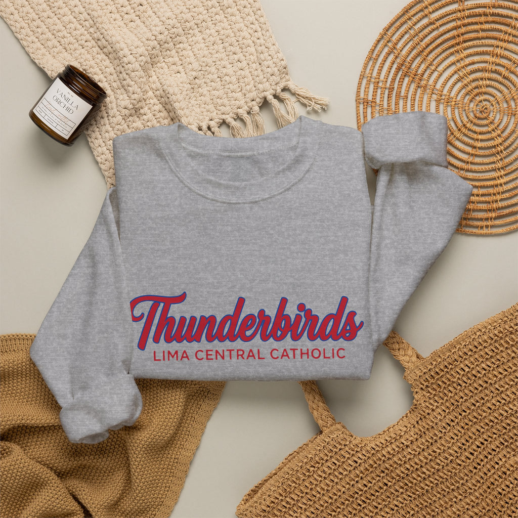 Lima Central Catholic Vintage Script Crewneck