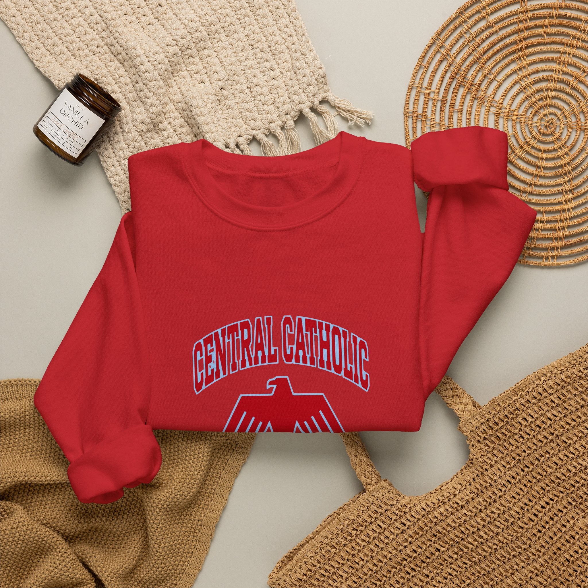 Lima Central Catholic Arch Logo Crewneck