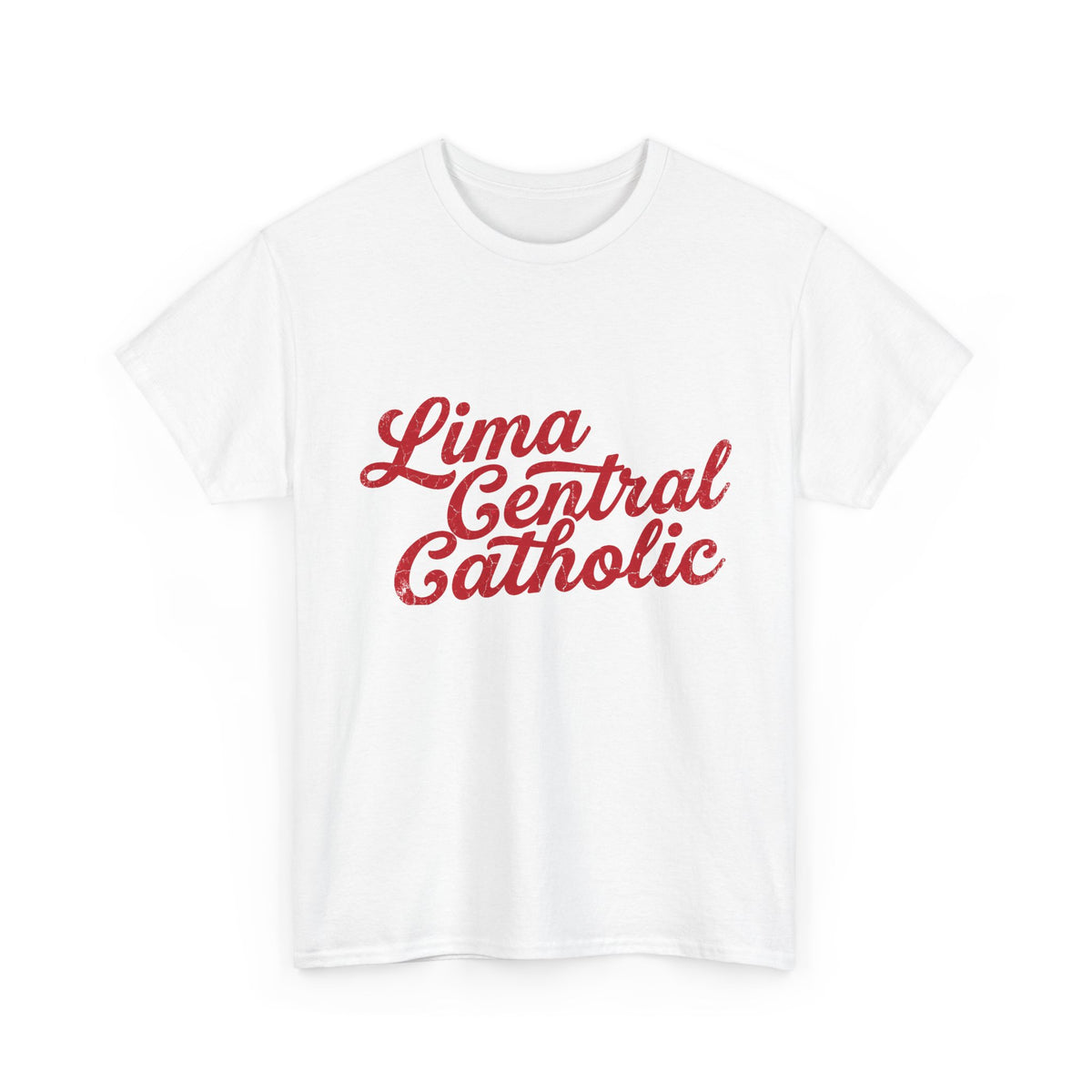 Lima Central Catholic Heritage Script Tee