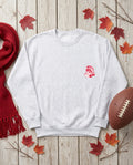 Lima Senior Spartan Mark Embroidered Crewneck - Sport Grey