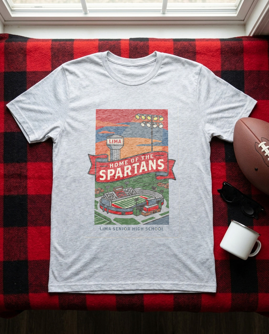 Lima Senior Hometown Poster Tee - Sport Grey