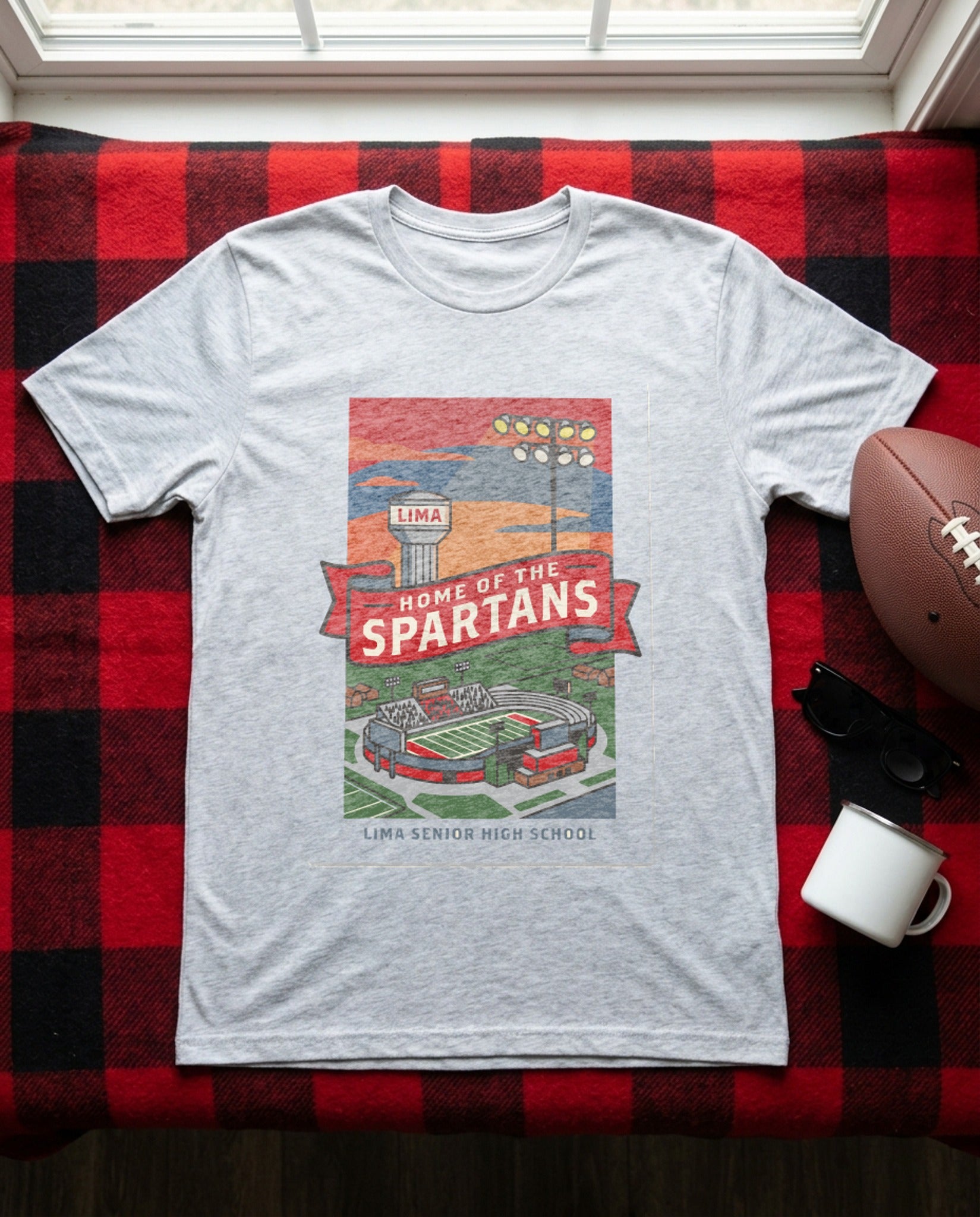 Lima Senior Hometown Poster Tee - Sport Grey