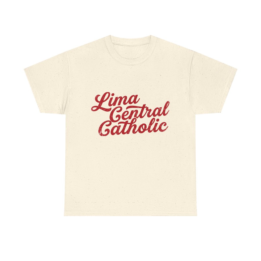 Lima Central Catholic Heritage Script Tee
