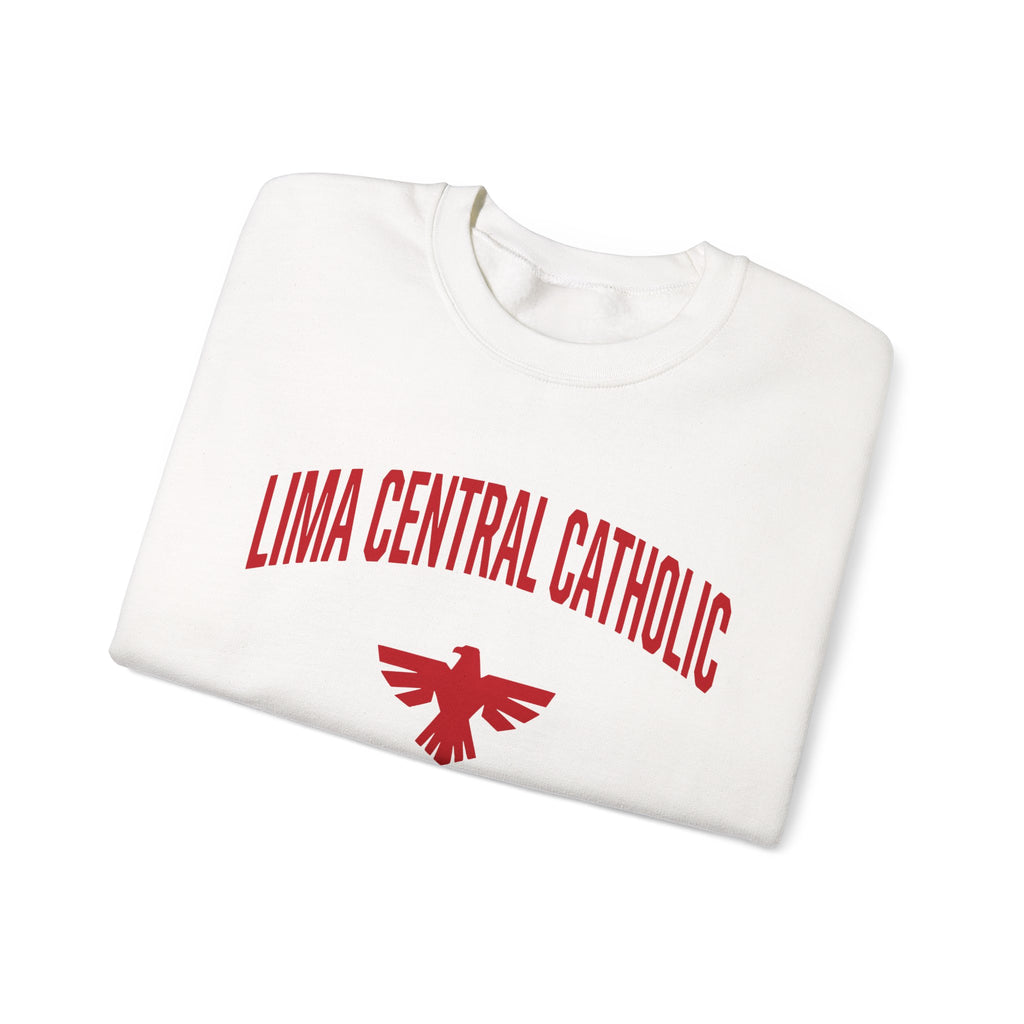 Lima Central Catholic Football Stack Crewneck