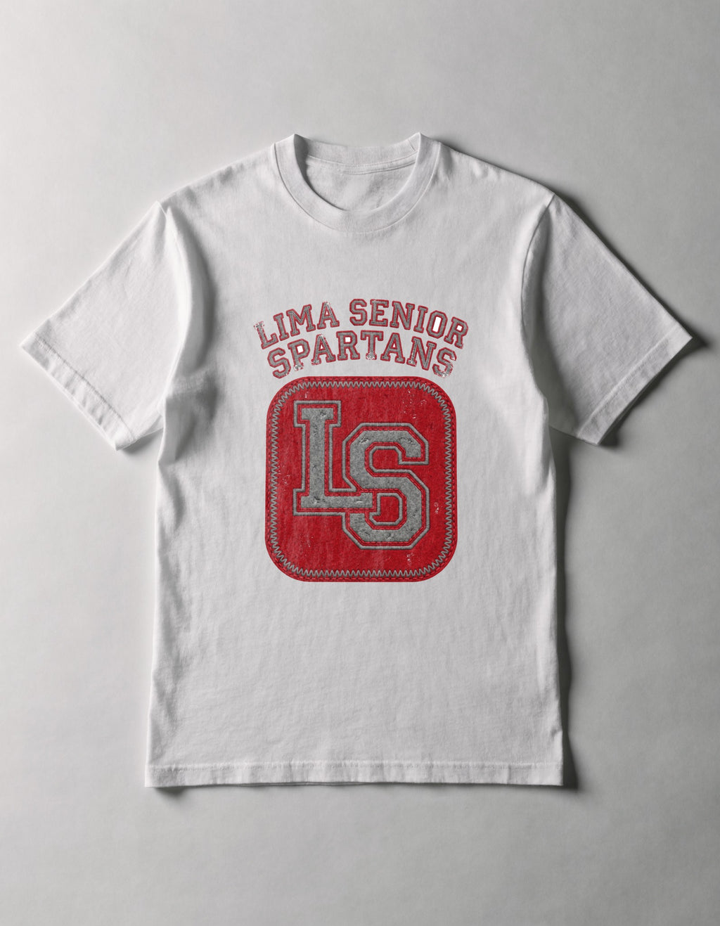 Lima Senior Varsity Lockup Youth Tee - White