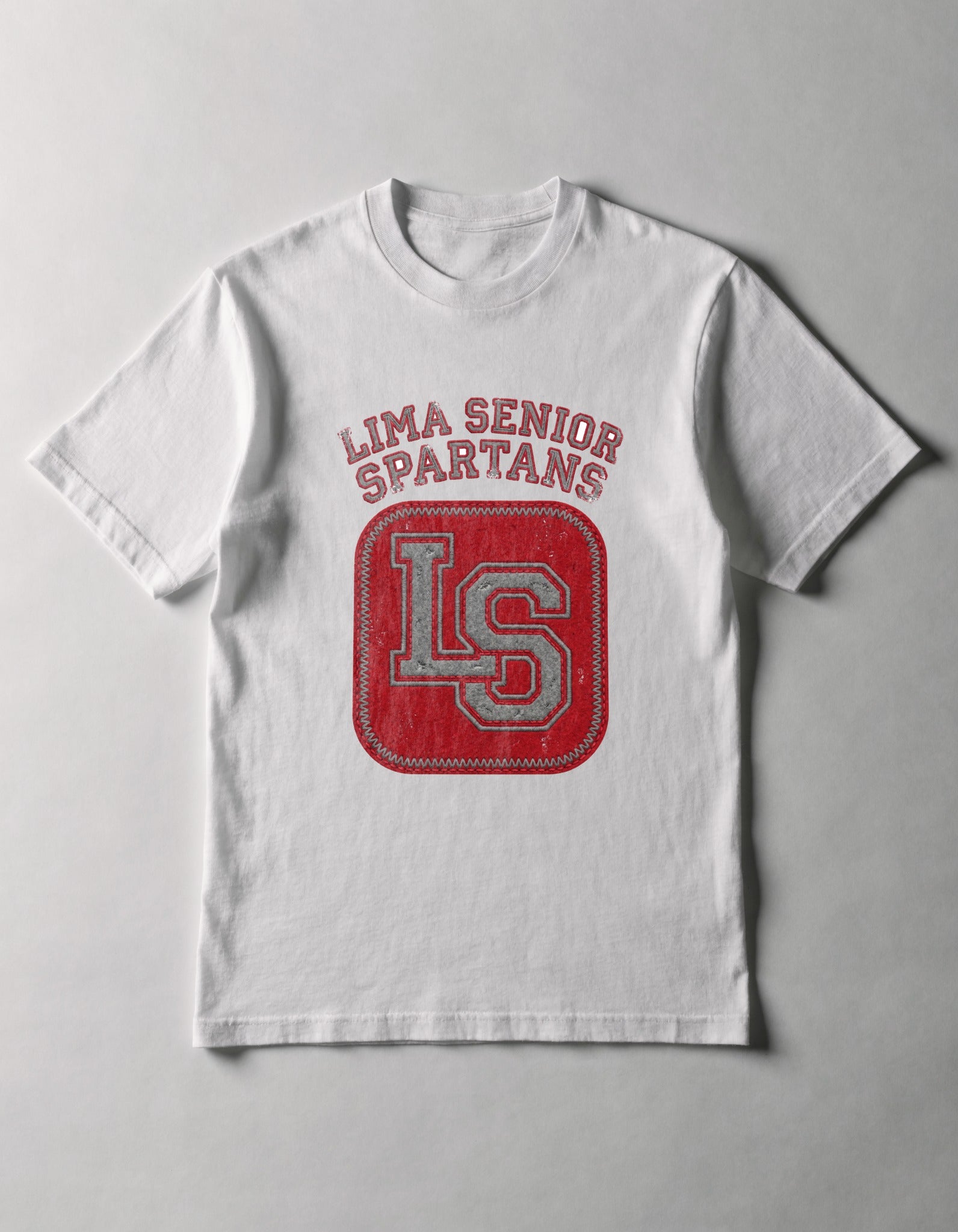 Lima Senior Varsity Lockup Youth Tee - White