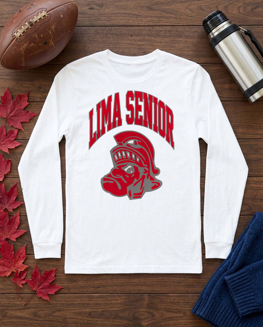 Lima Senior Arch Logo Long Sleeve - White