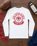 Lima Central Catholic Crest Badge Long Sleeve - White