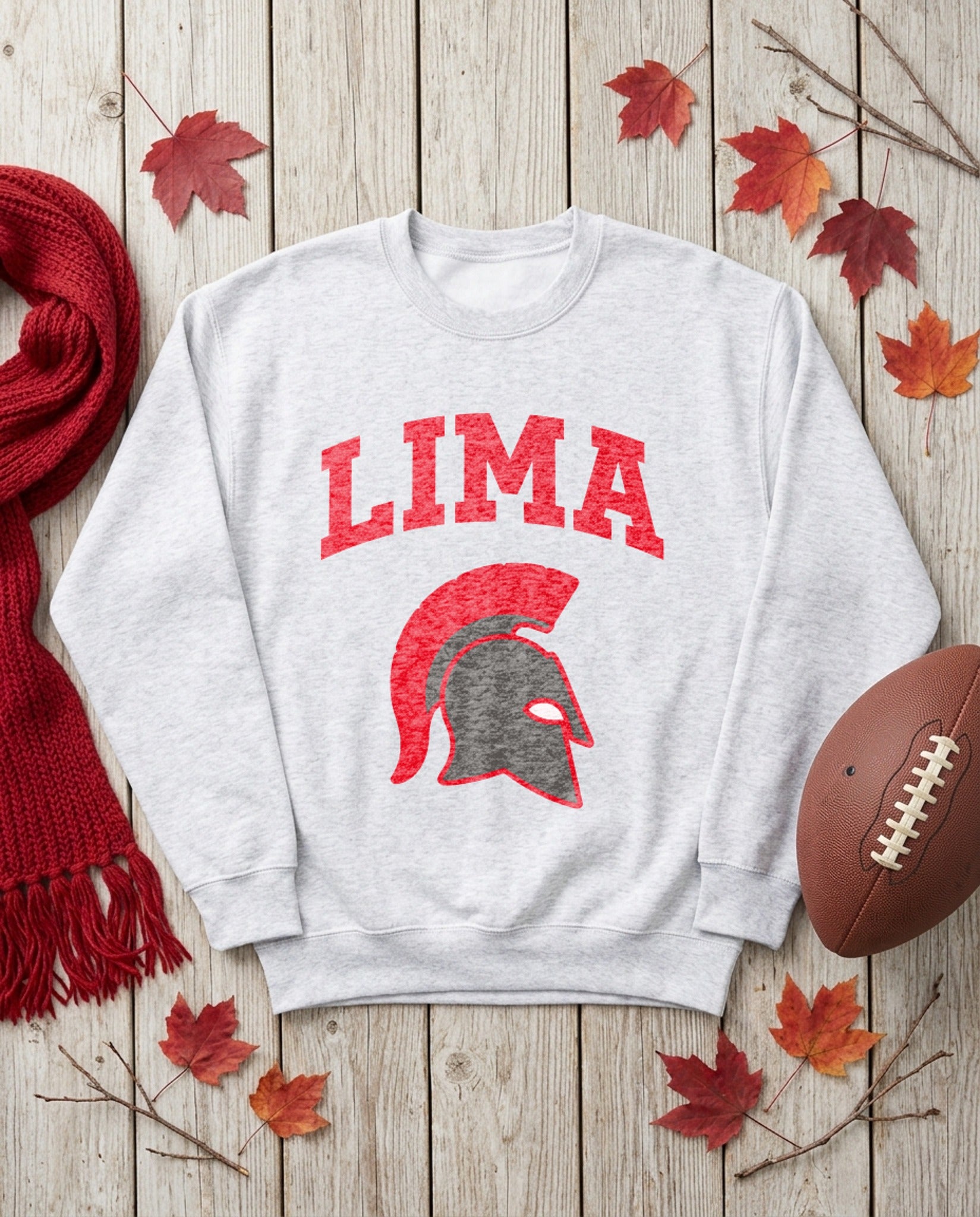 Lima Senior Hometown Crewneck - Sport Grey