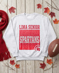 Lima Senior Boxed Mascot Crewneck - Sport Grey