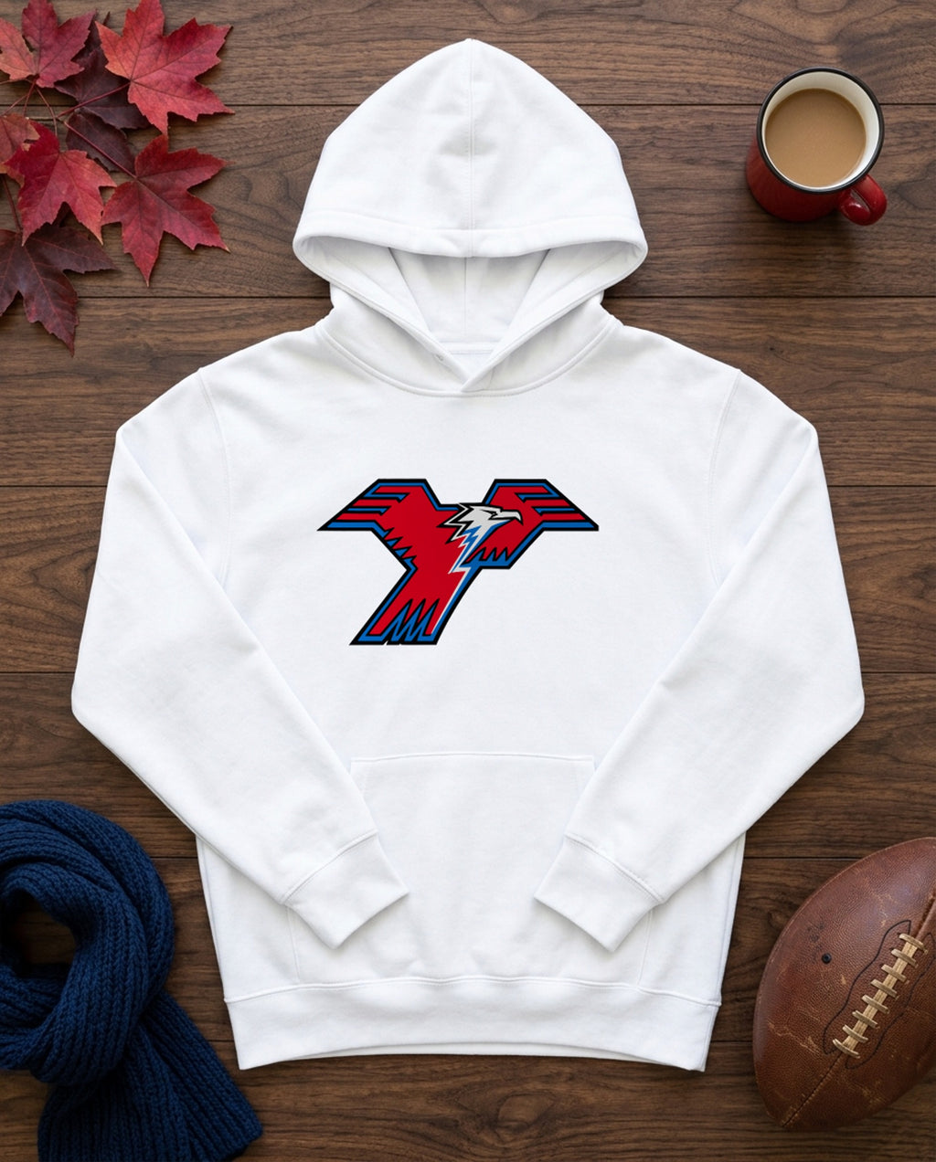 Lima Central Catholic Modern Bold Youth Hoodie - White