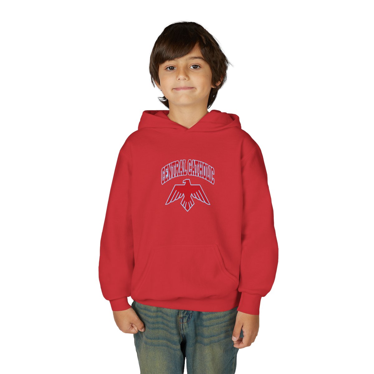 Lima Central Catholic Arch Logo Youth Hoodie