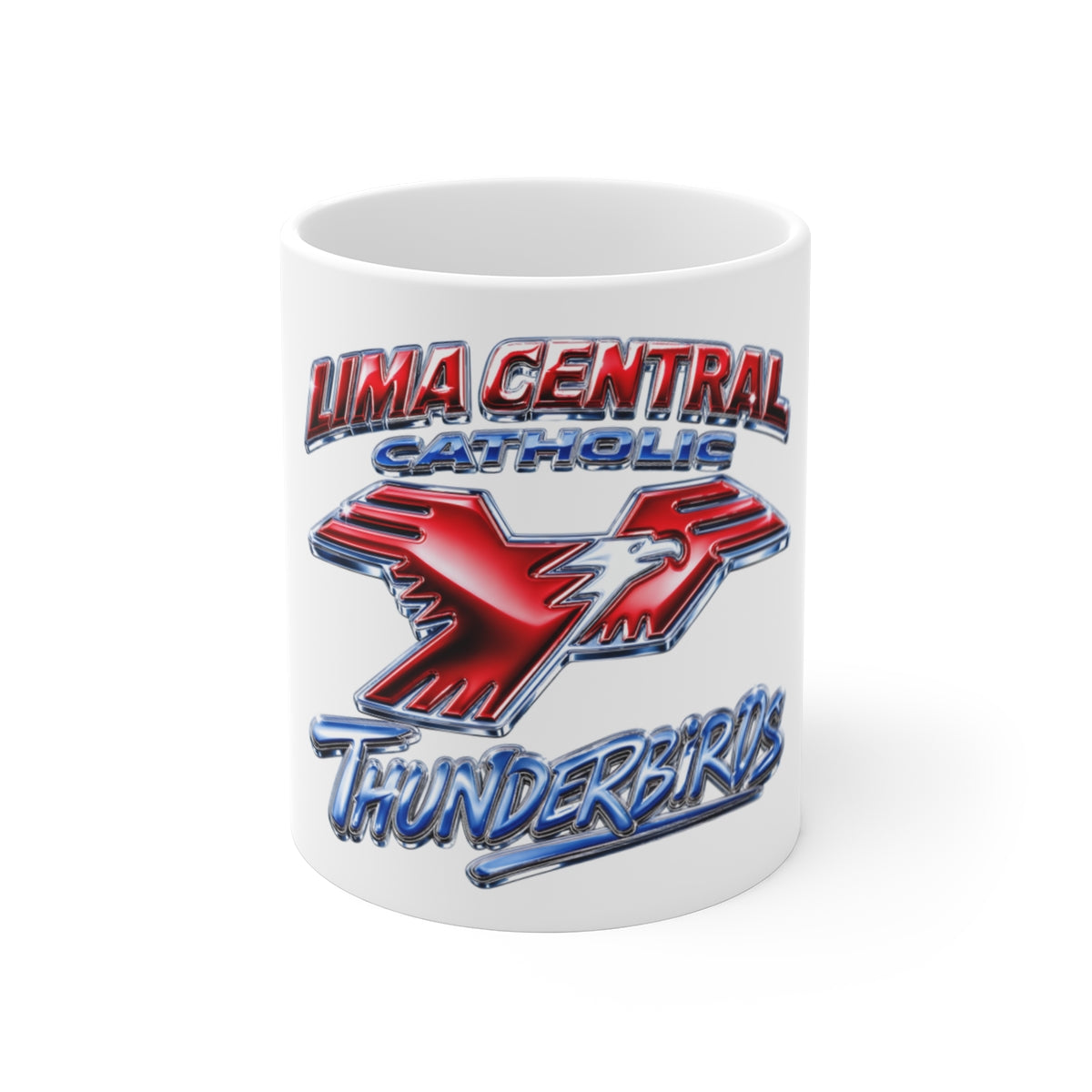 Lima Central Catholic Chrome Y2k Mug