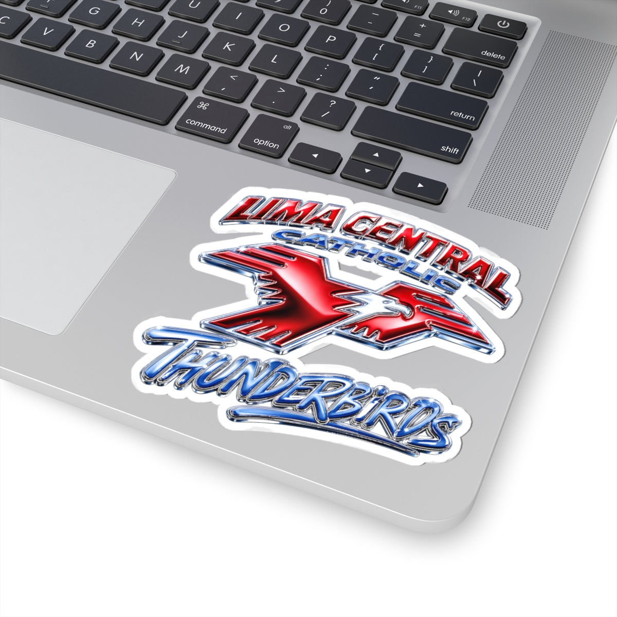 Lima Central Catholic Chrome Y2k Sticker