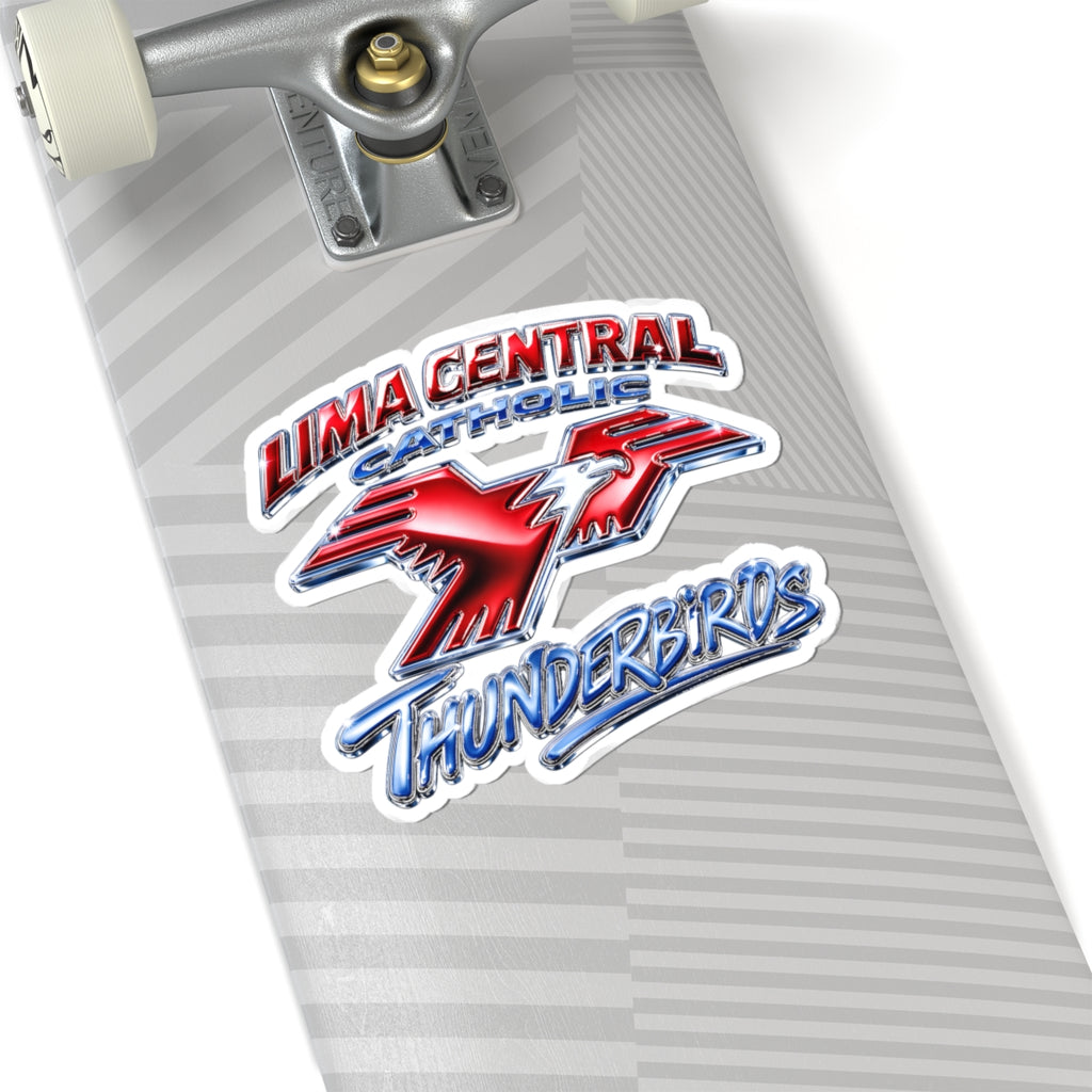 Lima Central Catholic Chrome Y2k Sticker
