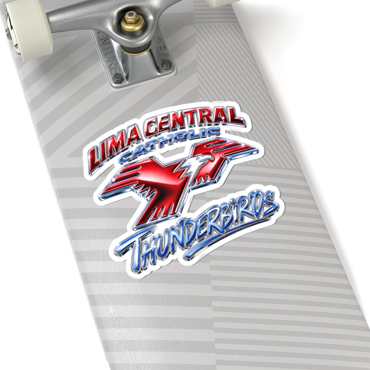 Lima Central Catholic Chrome Y2k Sticker