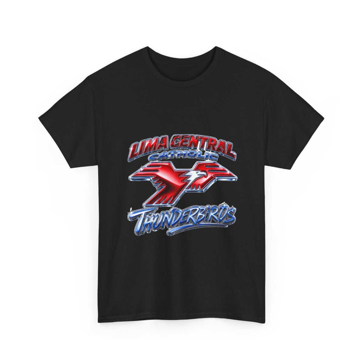 Lima Central Catholic Chrome Y2k Tee
