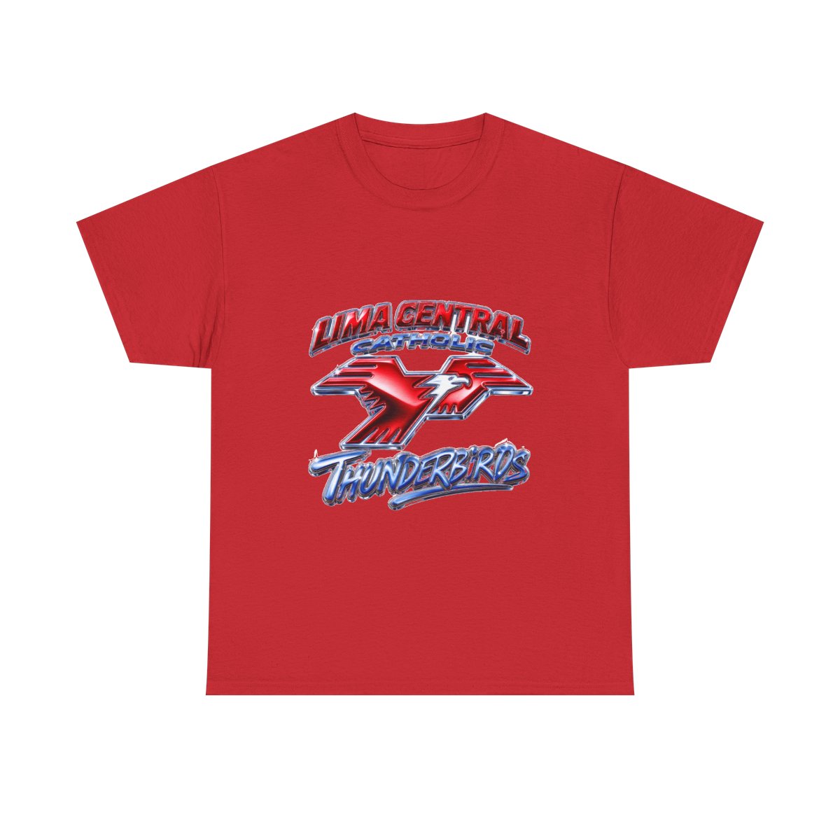 Lima Central Catholic Chrome Y2k Tee
