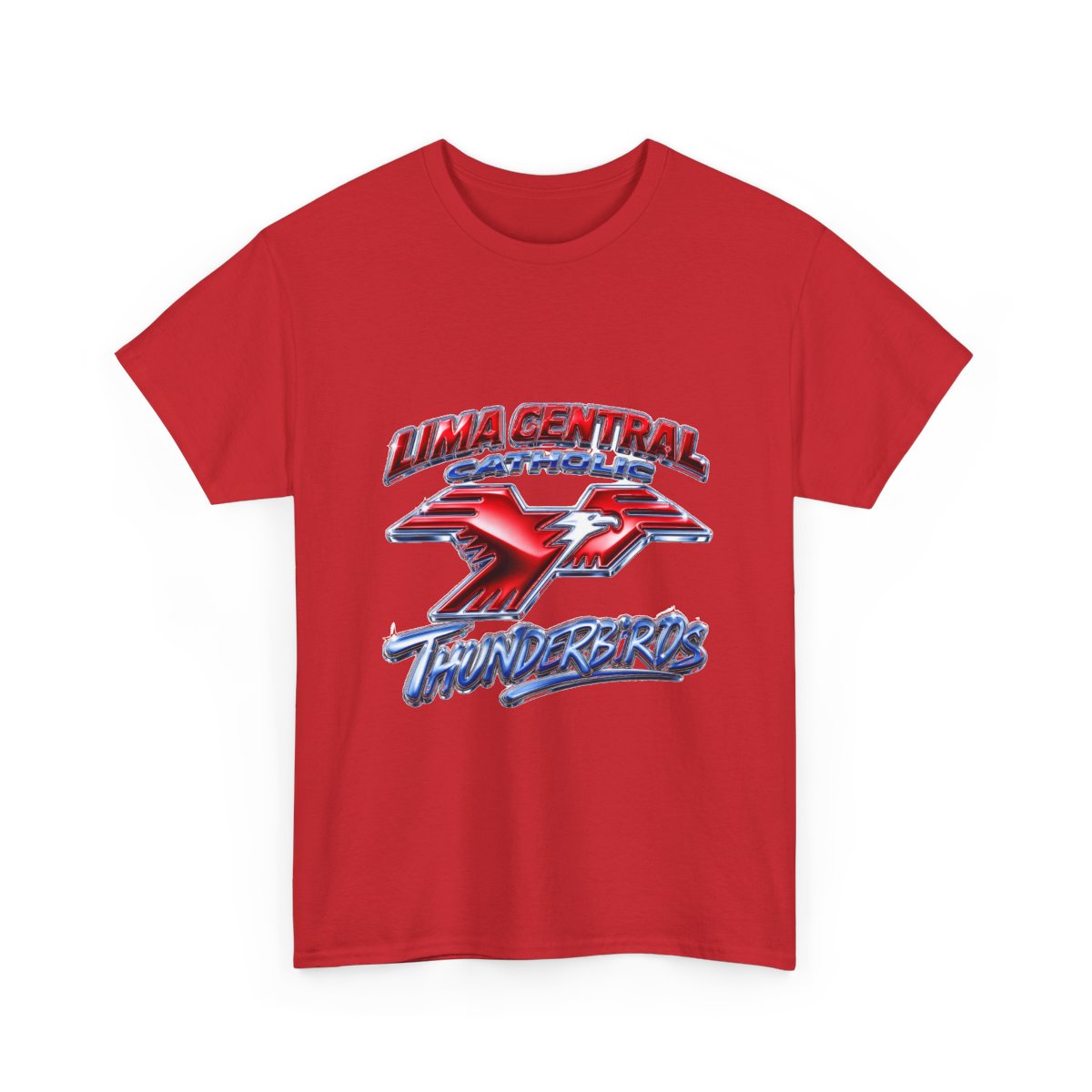 Lima Central Catholic Chrome Y2k Tee