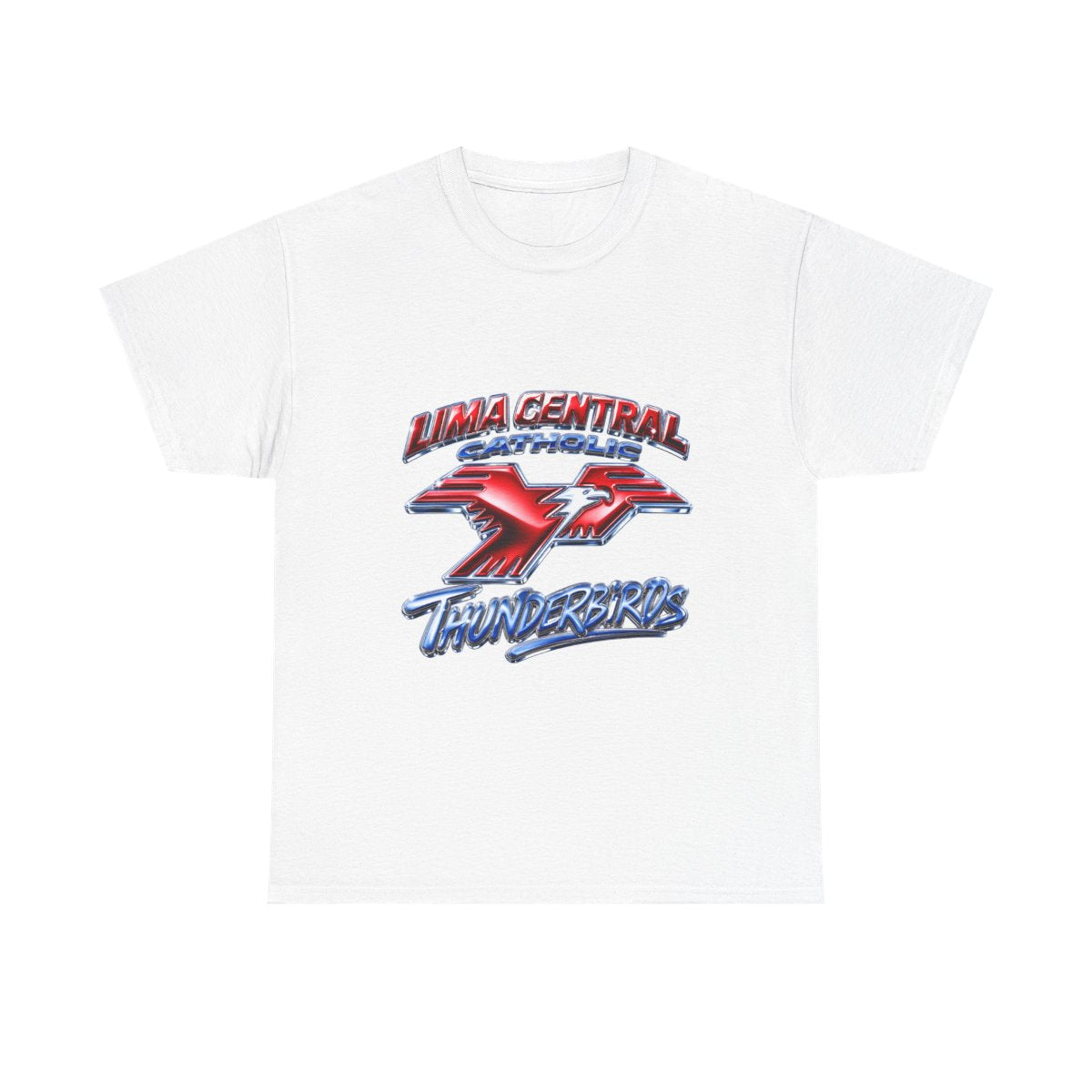 Lima Central Catholic Chrome Y2k Tee