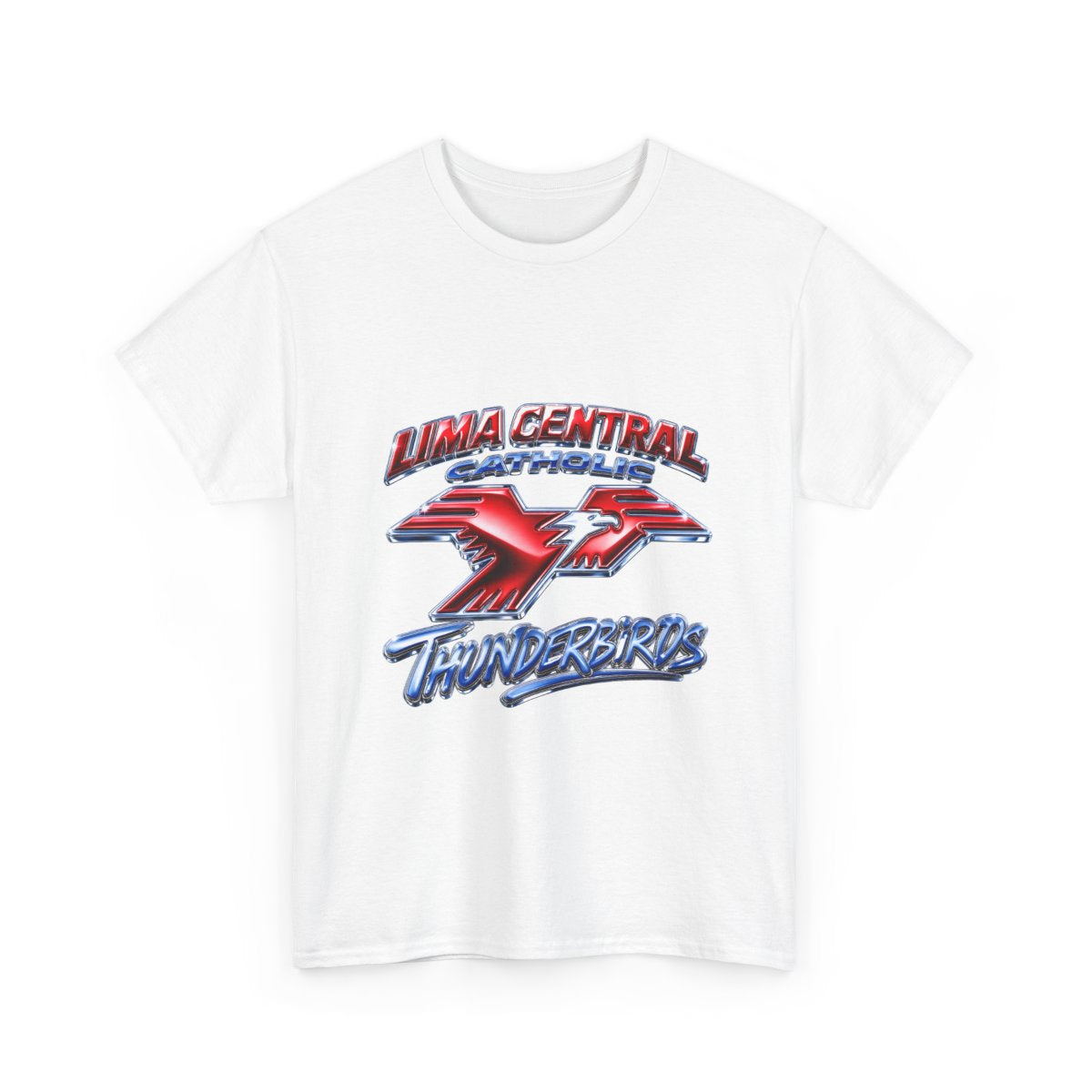 Lima Central Catholic Chrome Y2k Tee