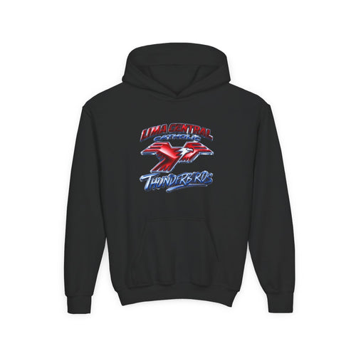 Lima Central Catholic Chrome Y2k Youth Hoodie