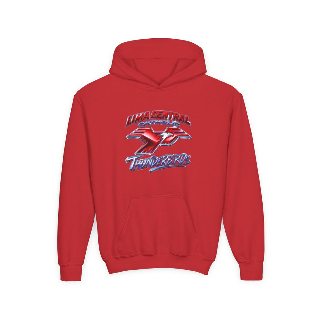 Lima Central Catholic Chrome Y2k Youth Hoodie