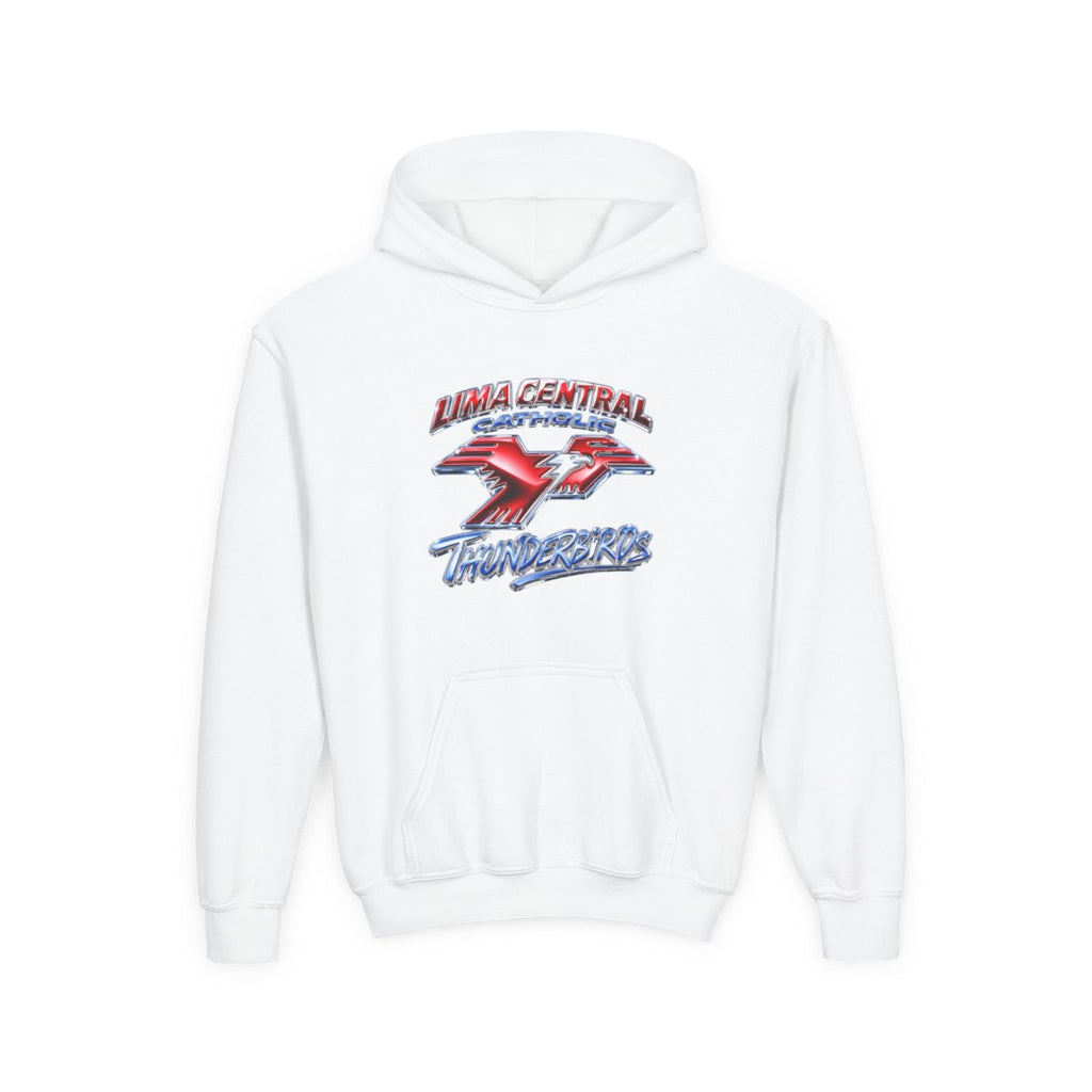 Lima Central Catholic Chrome Y2k Youth Hoodie