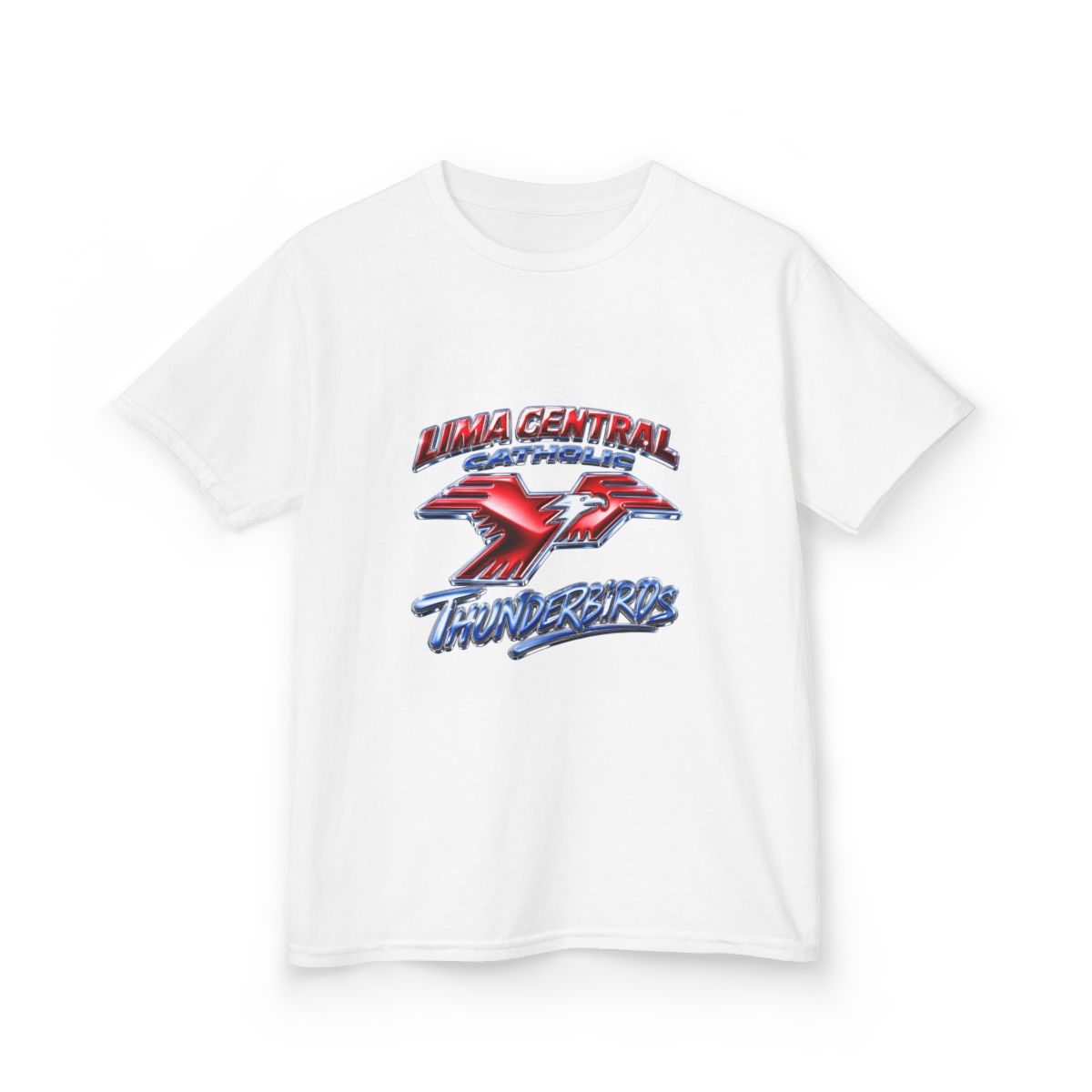 Lima Central Catholic Chrome Y2k Youth Tee