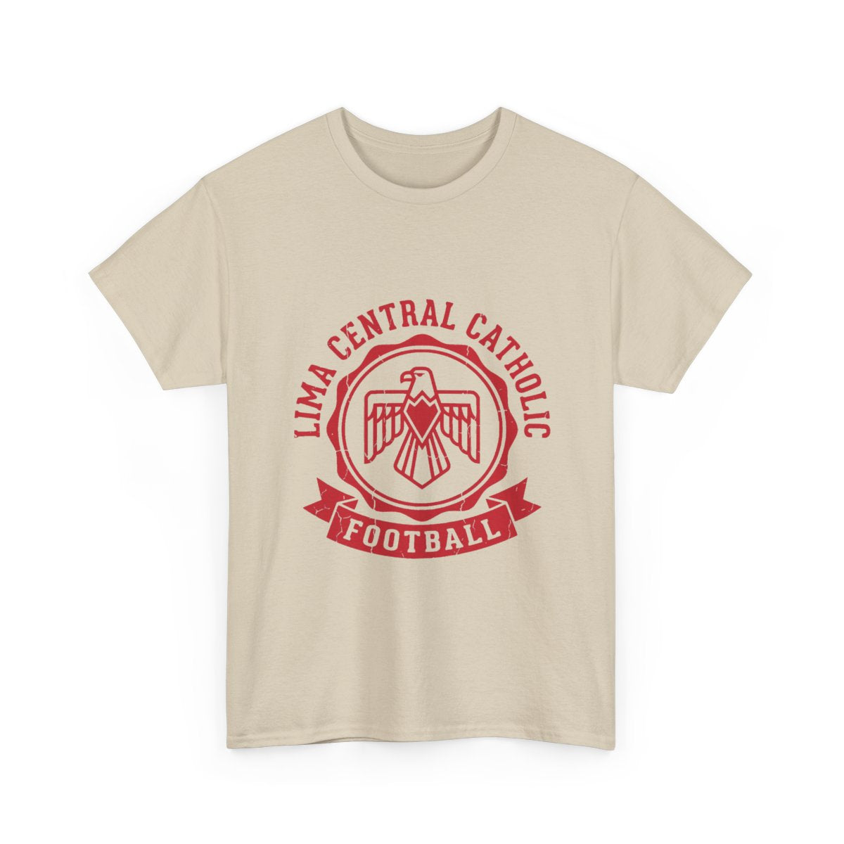 Lima Central Catholic Crest Badge Tee